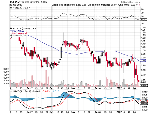 TSLV Chart
